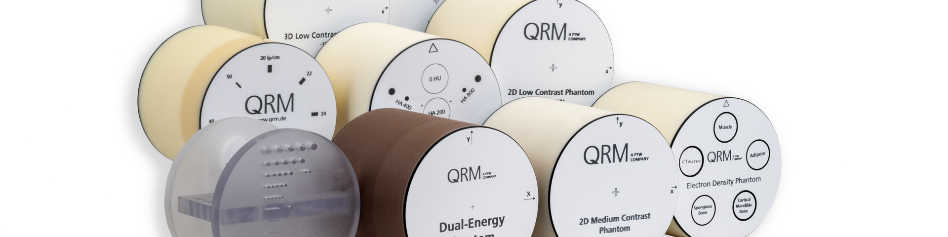 Various inserts Phantom covering a variety of image quality, multi-energy and radiotherapy purposes